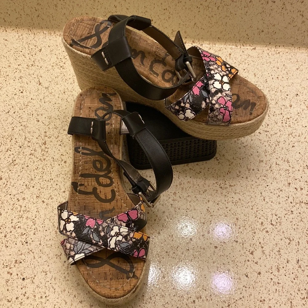 Sam Edelman Multicolored Wedges - Picture 1 of 6